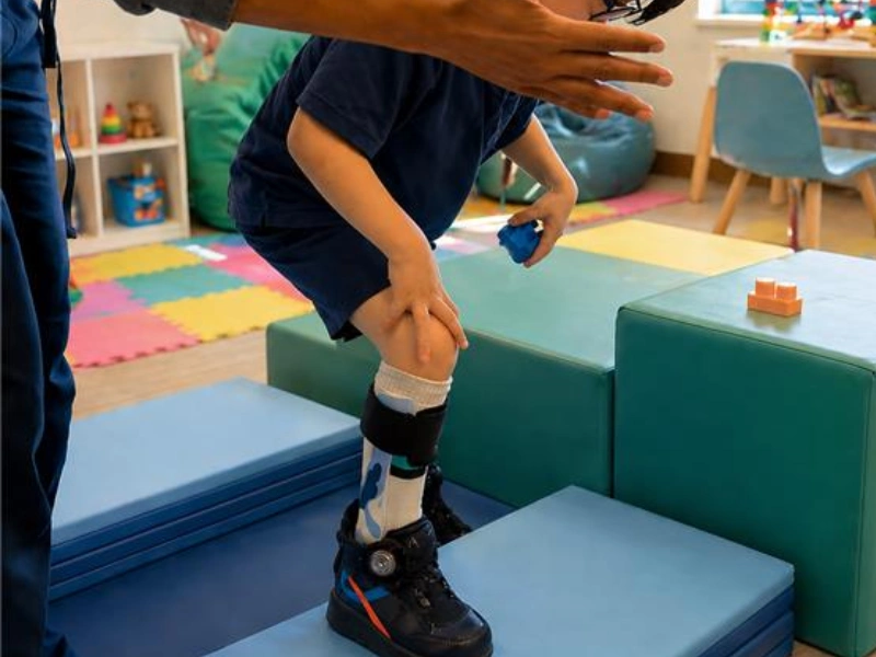 Paediatric physiotherapy assessment and exercises