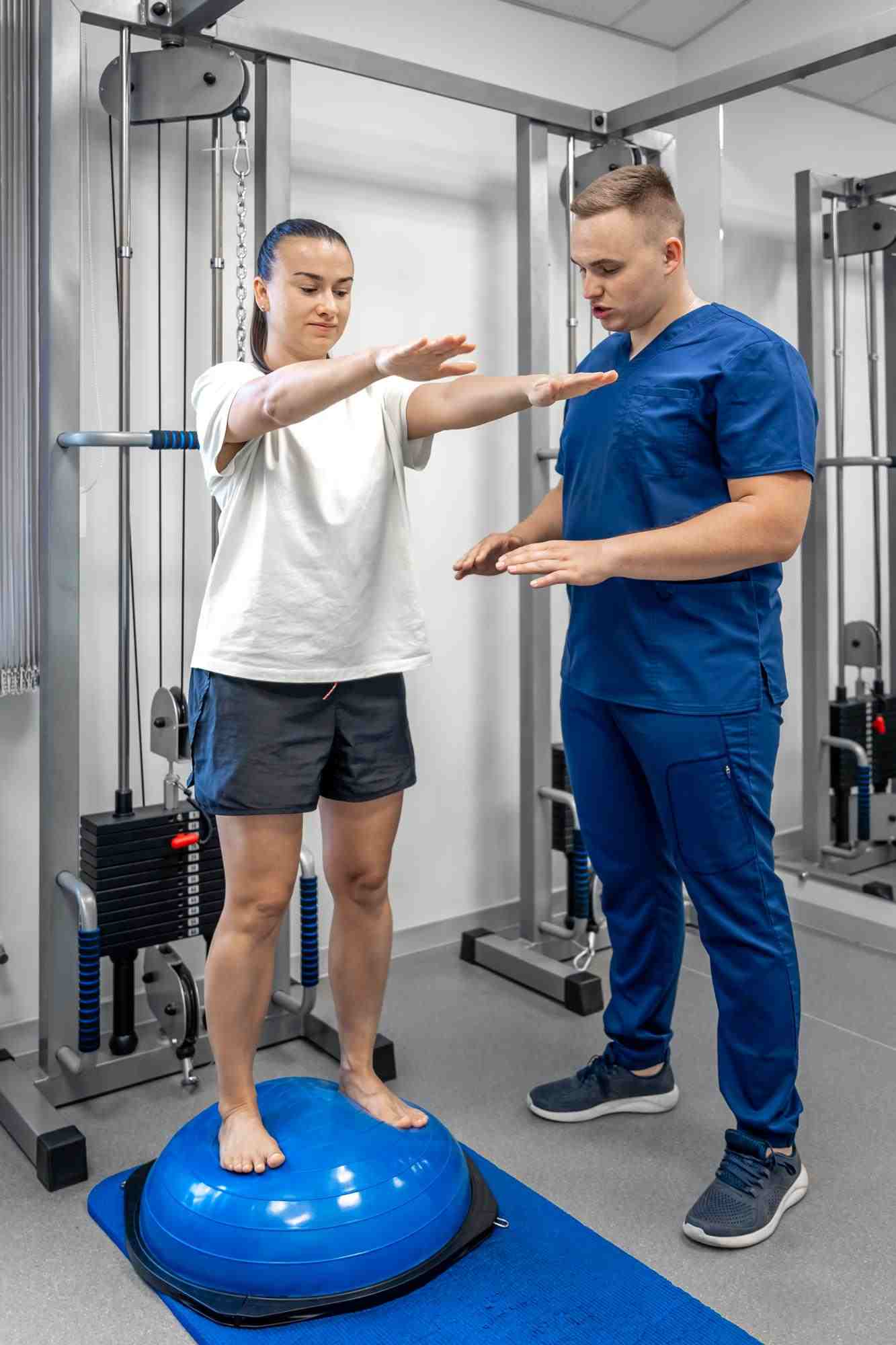 Physiotherapist treating a patient at The Physiotherapy Centre