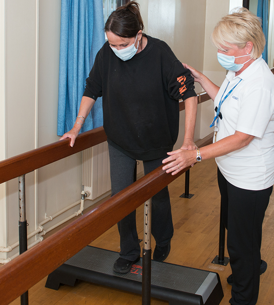 Physiotherapist treating a patient at The Physiotherapy Centre